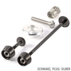 Pitlock Set 01 / GA Sicherungskit -Günstiges Ebike Meister Geschäft 20101585 Set 01 GA Black Silber