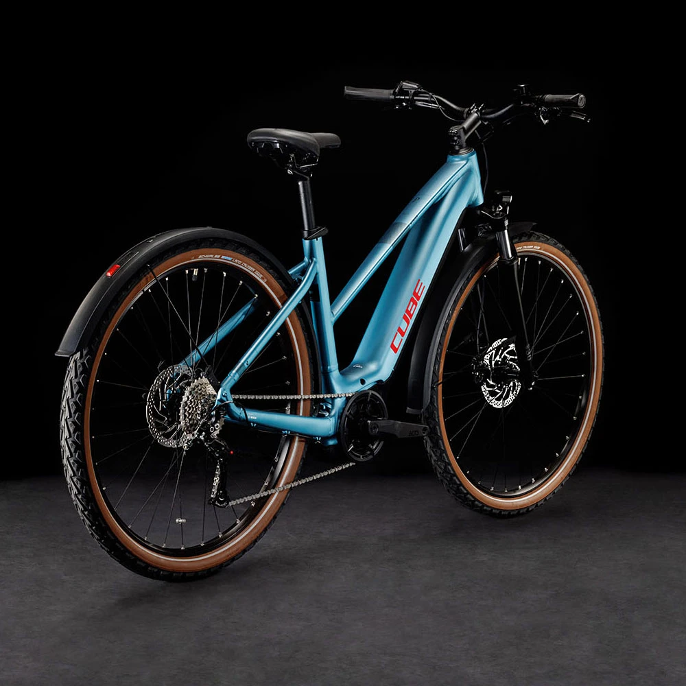 Cube Nuride Hybrid Performance 500 Allroad Lady Metalblue´n´red 4 Cube Nuride Hybrid Performance 500 Allroad Lady Metalblue´n´red – Bild 2