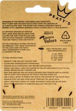 Peaty's Rim Tape Felgenband -Günstiges Ebike Meister Geschäft Peaty s Rim Tape Felgenband PE RJ 9M21 a