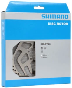 Shimano SM-RT26 6-Loch Bremsscheibe -Günstiges Ebike Meister Geschäft Shimano Bremsscheibe SM RT26S 180mm Verpackung